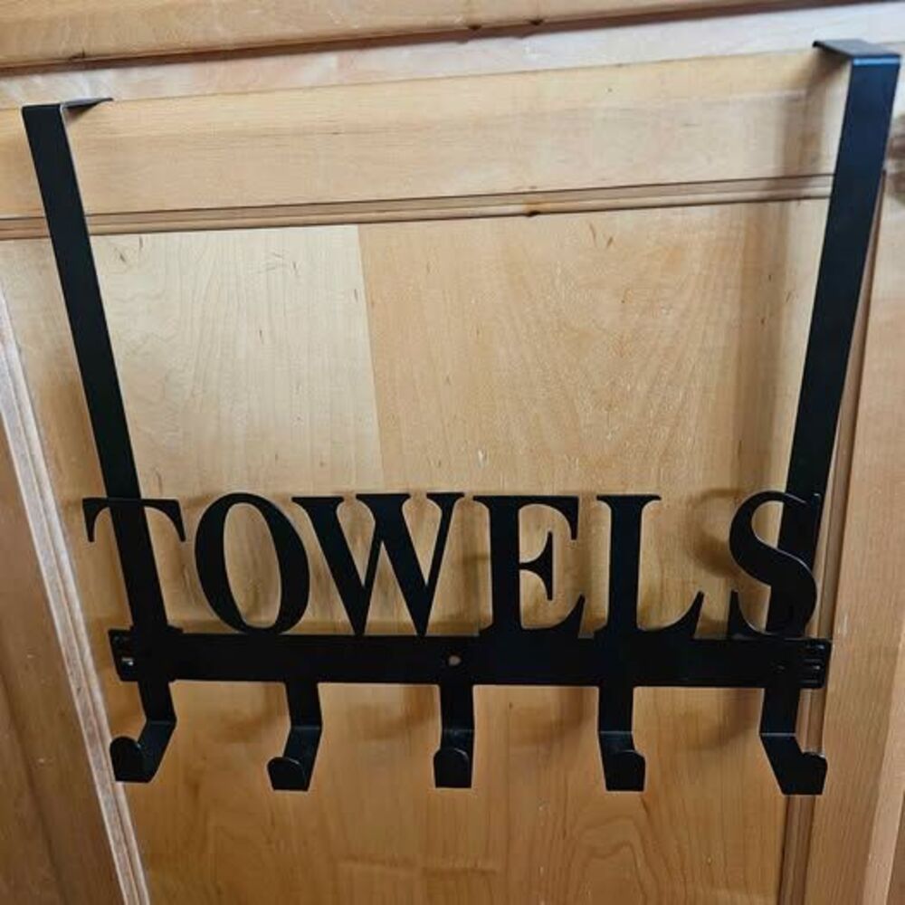 Over the Door 5-Hook Towel Rack